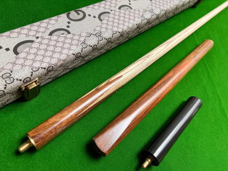 57 Inch Hand Spliced 3/4 Ash Snooker / Pool Cue Set with 8.5mm Tip + Case 57 Inch Hand Spliced 3/4 Ash Snooker / Pool Cue Set with 8.5mm Tip + Case