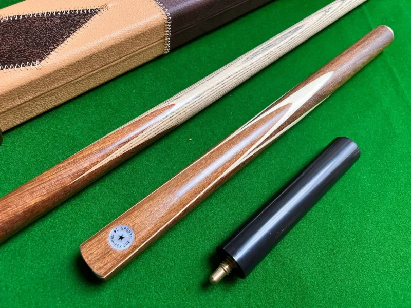 57 Inch Hand Spliced 3/4 Ash Snooker / Pool Cue Set with 8.5mm Tip + Deluxe Case 57 Inch Hand Spliced 3/4 Ash Snooker / Pool Cue Set with 8.5mm Tip + Deluxe Case