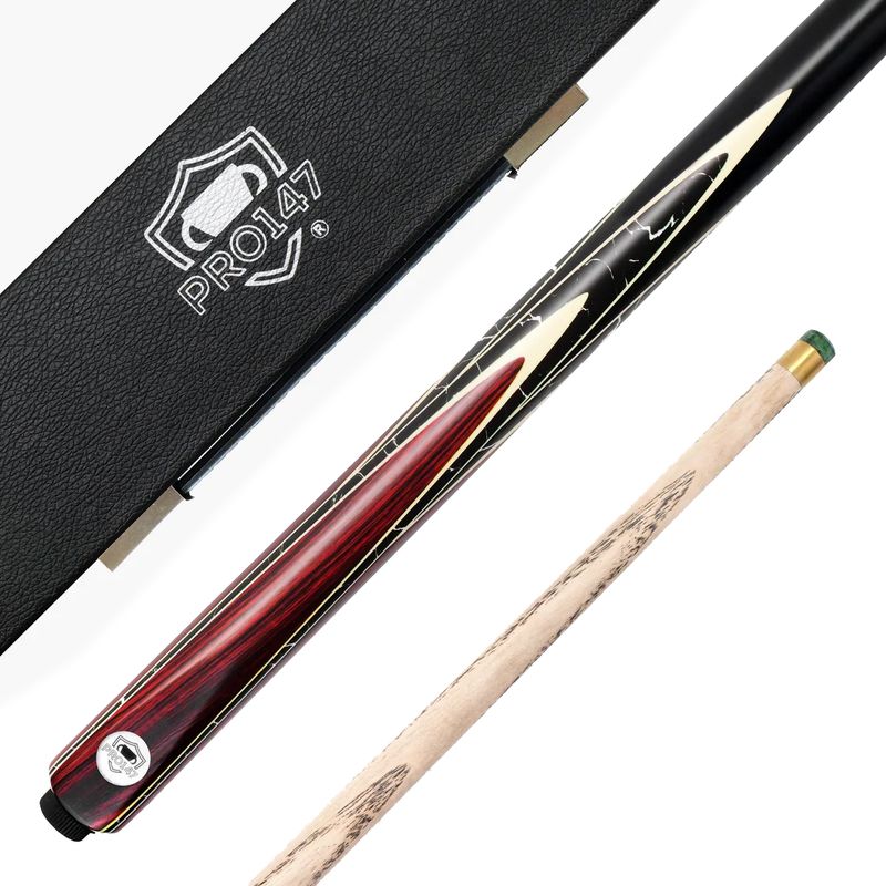 57 57" Eclipse Traditional 3/4 Jointed Ash Snooker / Pool Cue Set with 9.5mm Layered Tip