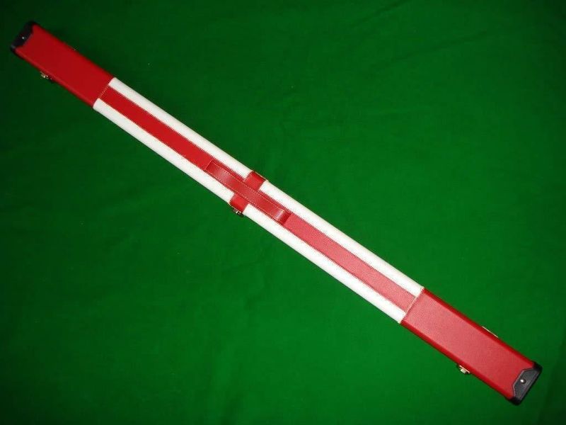 Luxury Hand Crafted 3/4 St Georges Cross Leather Hard Snooker Cue Case Luxury Hand Crafted 3/4 St Georges Cross Leather Hard Snooker Cue Case