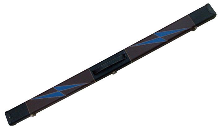 Luxury Hand Crafted Leather Lightning Design 3/4 jointed Hard Snooker Cue Case. Luxury Hand Crafted Leather Lightning Design 3/4 jointed Hard Snooker Cue Case.