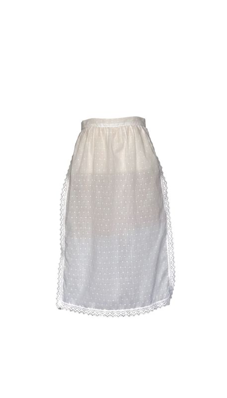 Delantal de Plumeti Blanco
