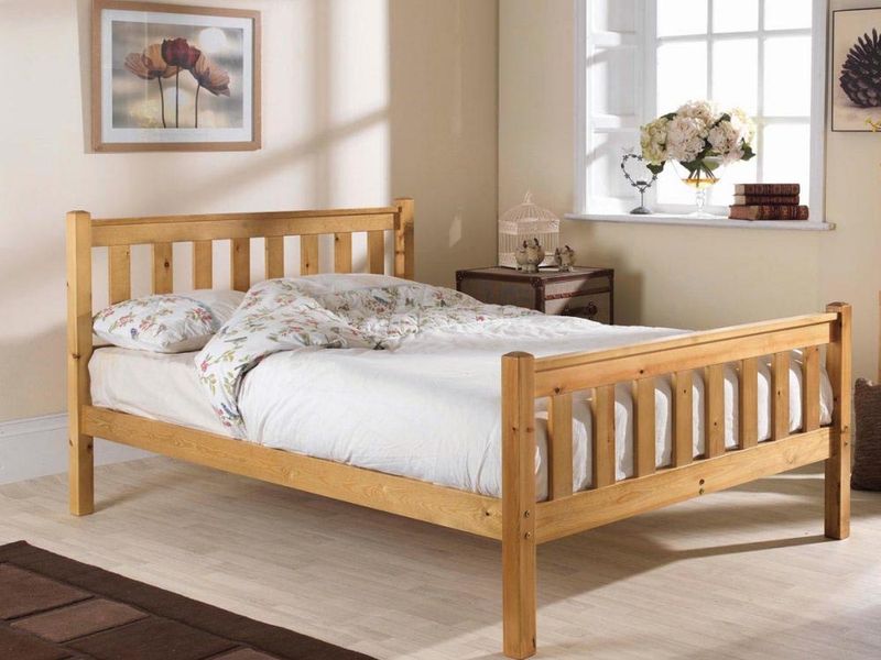 Friendship Mill Shaker Pine Bed Frame