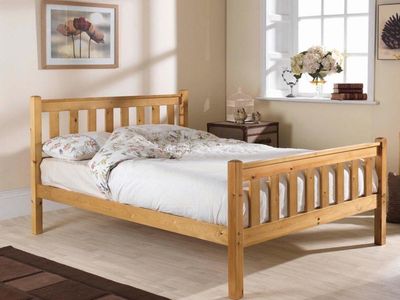 Friendship Mill Shaker Pine Bed Frame