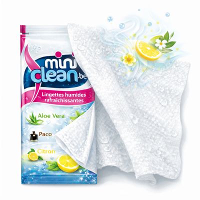Personalized "Miniclean" cleaning wipes