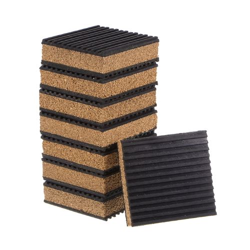 INDOOR RUBBER/CORK ANIT-VIBRATION PADS 3X3X7/8"