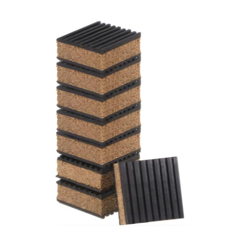 INDOOR RUBBER/CORK ANIT-VIBRATION PADS 6X6X7/8"