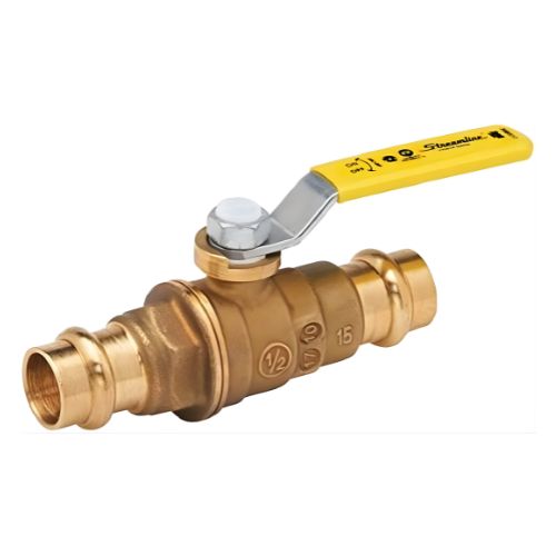 3/4" Lead Free Push Ball Valve