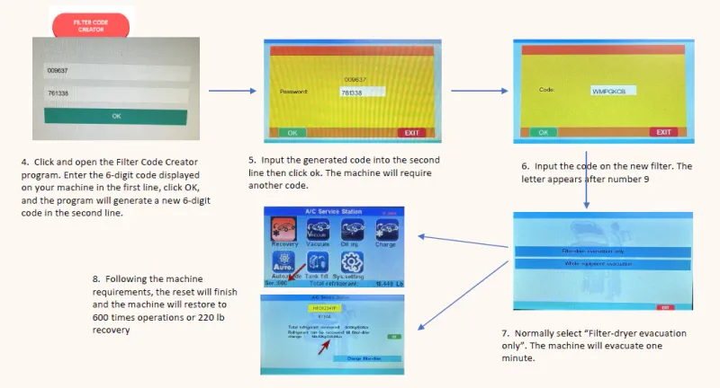 Filter for Airtek AC machines