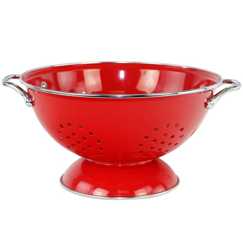 3 quart Red Colander