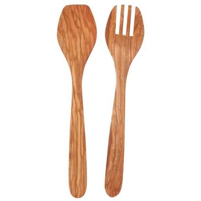 Olive Wood Salad Servers