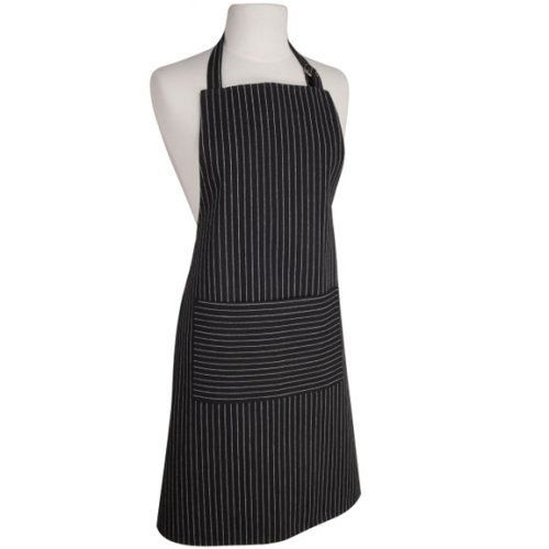 Black Pinstripe Apron