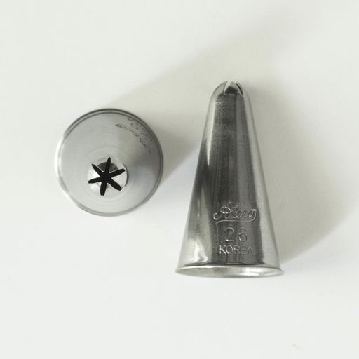 Ateco 6-Point Closed Star Pastry Tip #26