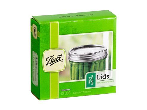 Ball Wide Mouth Canning Jar Lids, set of 12