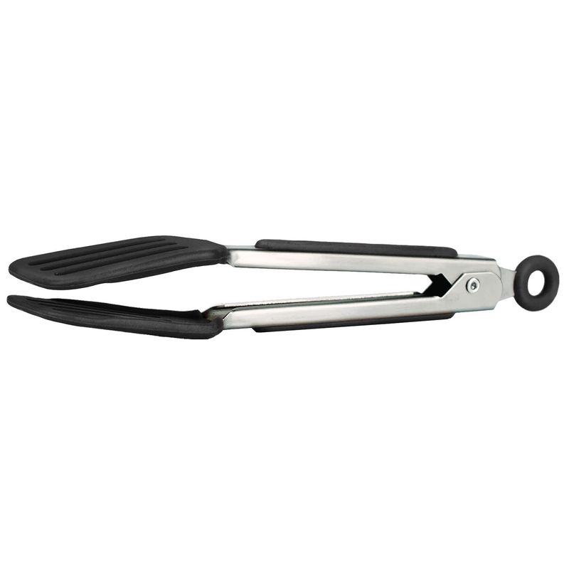 Tovolo Mini Charcoal Grey Offset Turner/Spatula Tongs