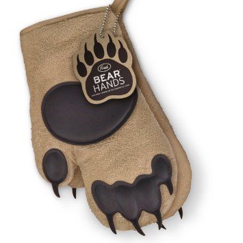 Bear Hands Oven Mitts, set of 2
