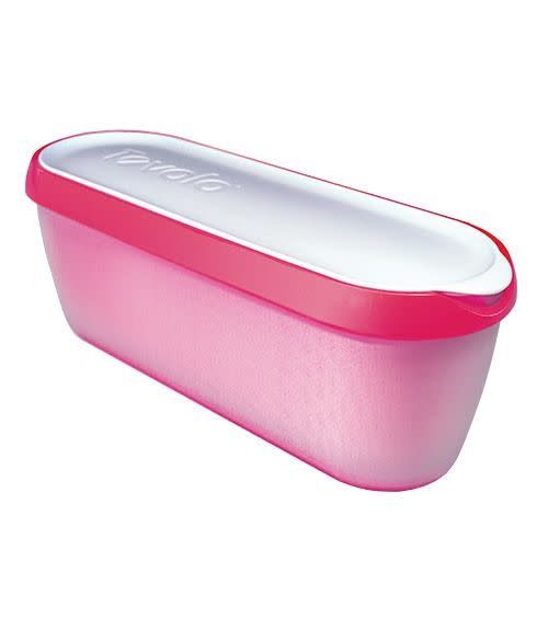 Tovolo 1.5 quart Strawberry Pink Ice Cream Storage Container