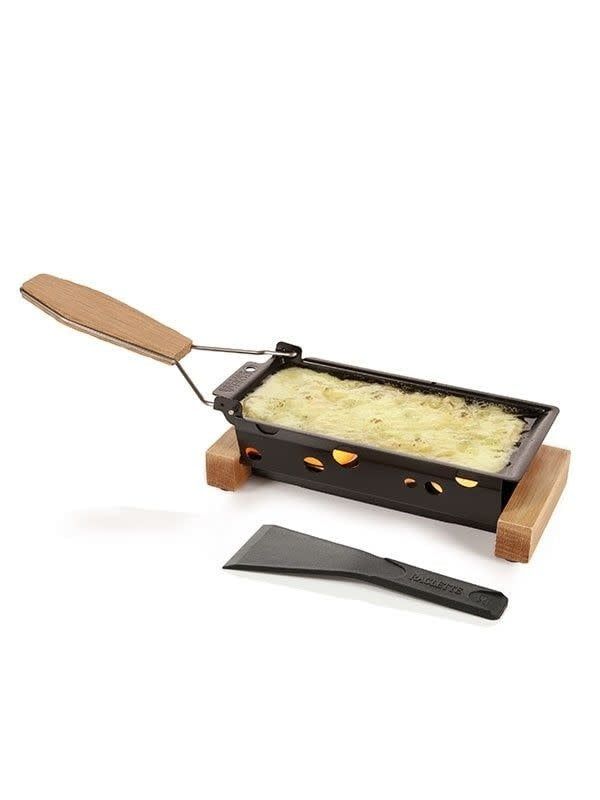 Boska Single Candle-heated Raclette Warmer, oak handle