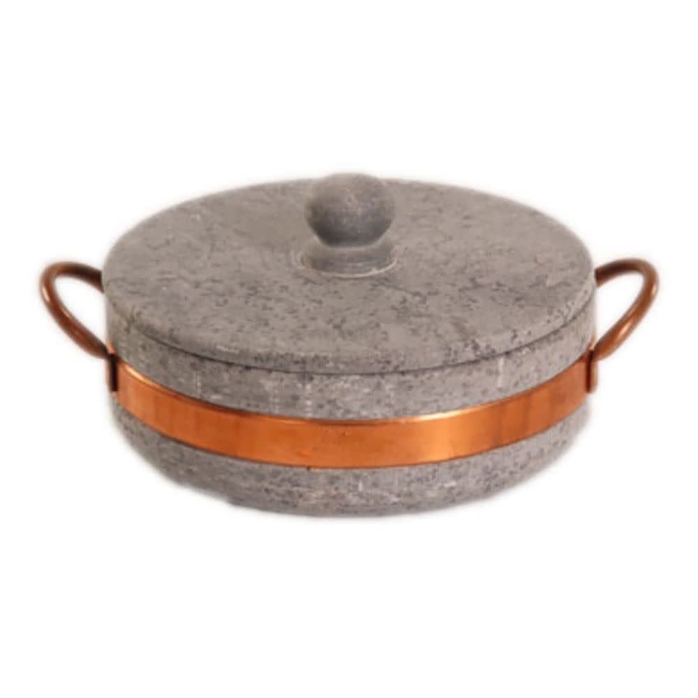 Brazilian Home Soapstone Sauté Pan with Lid