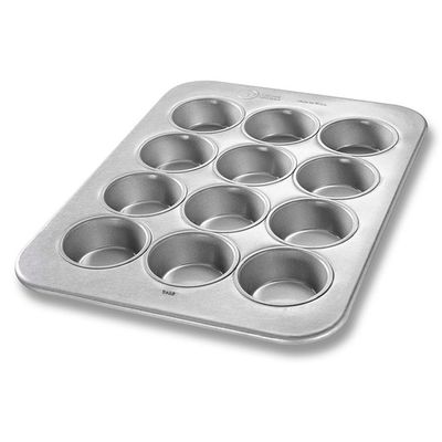 Uncoated Muffin Pan, 12 cavity