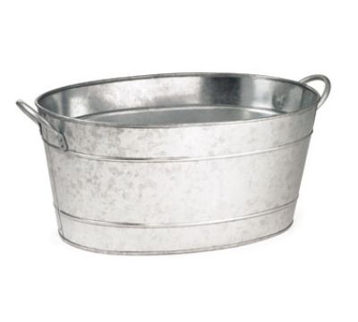 20" Galvanized Tin Tub