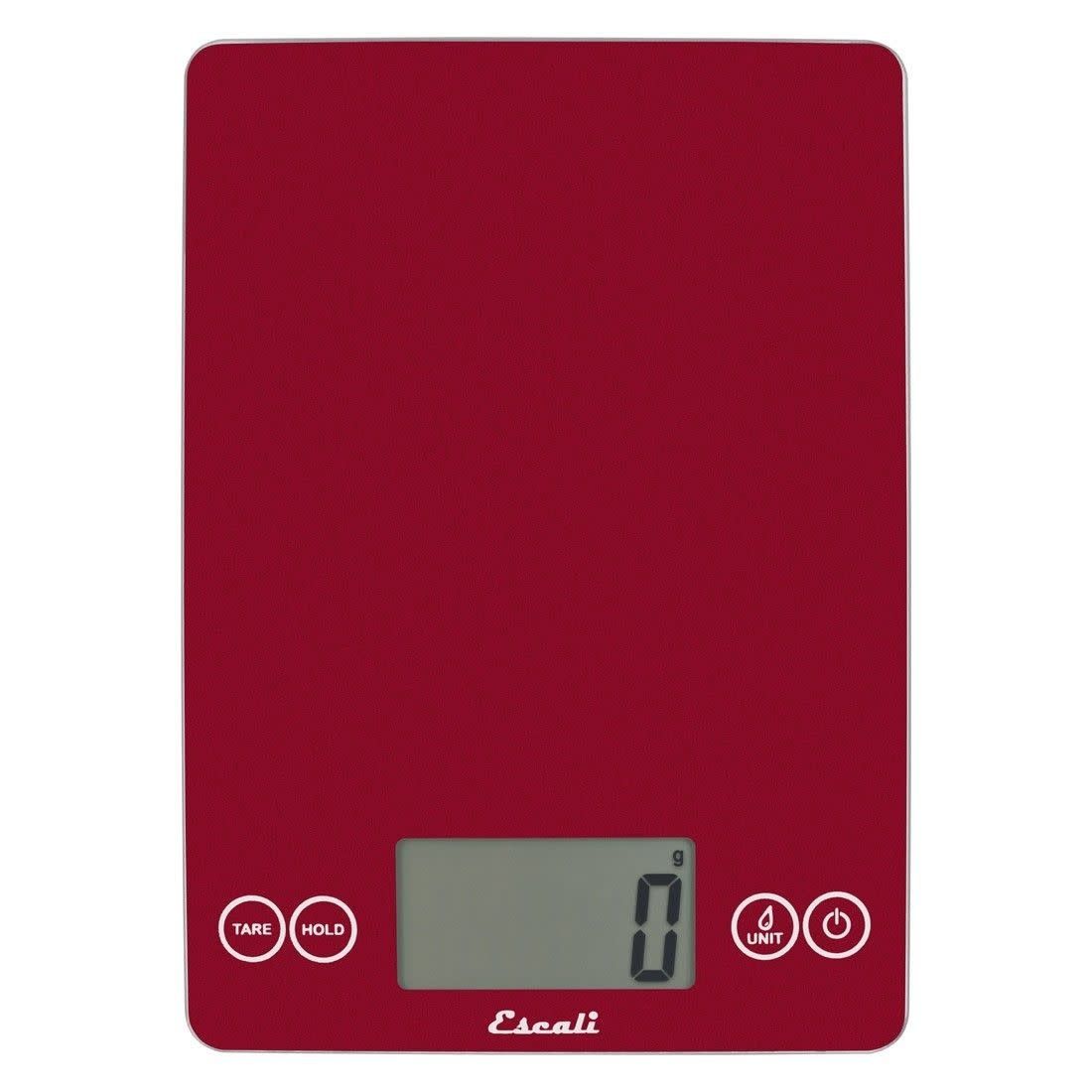 Escali Arti Red Glass Digital Scale