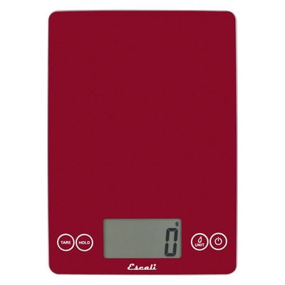 Escali Arti Red Glass Digital Scale