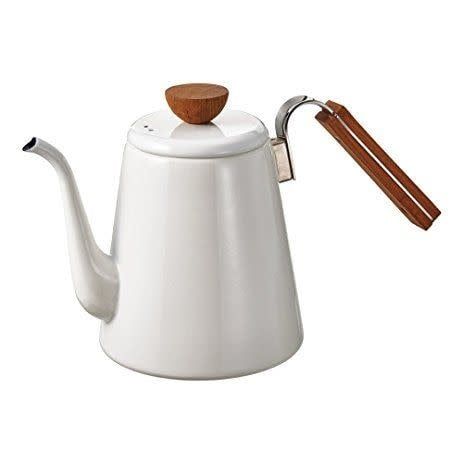 Hario White Enamel Pourover Kettle