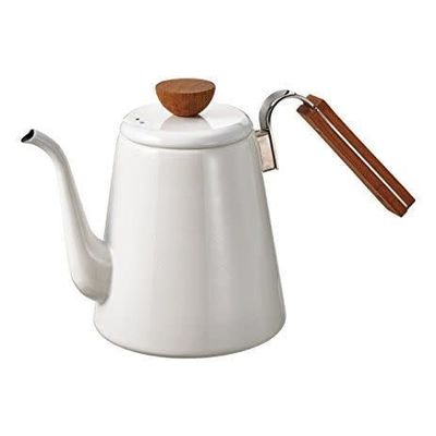 Hario White Enamel Pourover Kettle