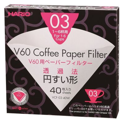 Hario V60 #3 Paper Pourover Coffee Filters