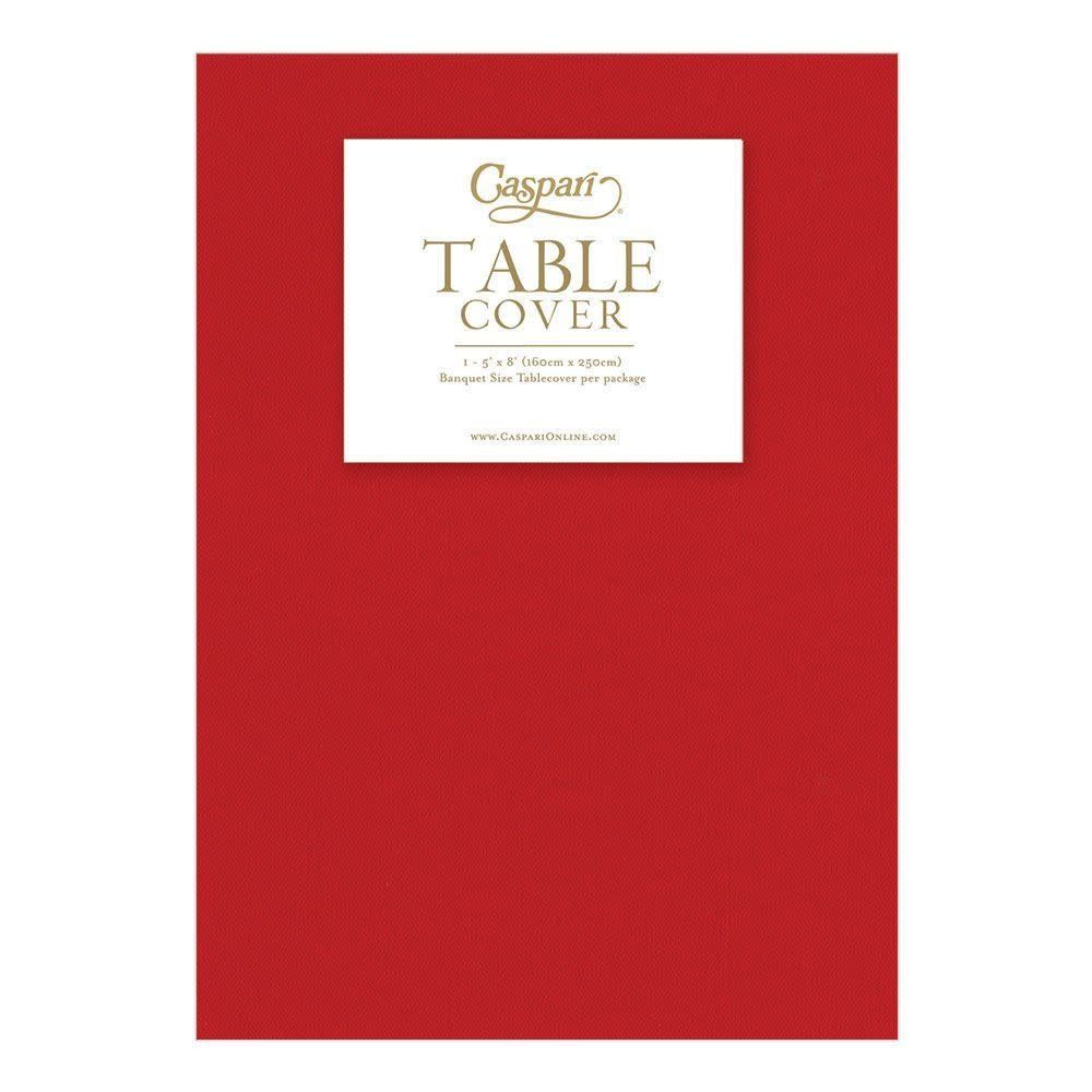 5x8' Red Paper Tablecloth