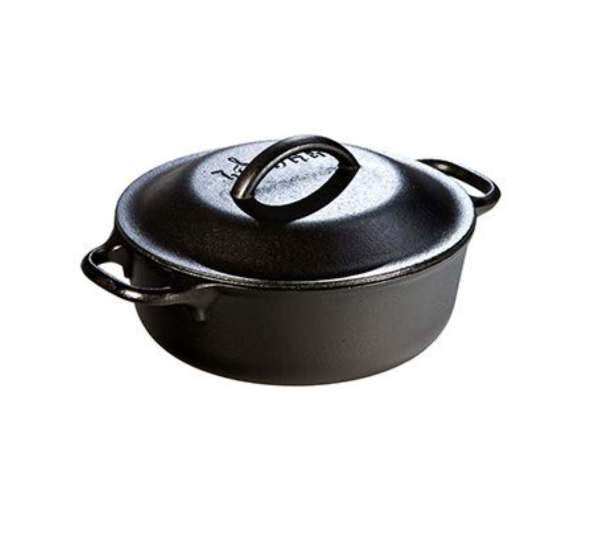 Lodge 2 quart Round Pre-Seasoned Cast Iron Dutch Oven