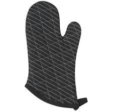 Black Pinstripe Oven Mitt