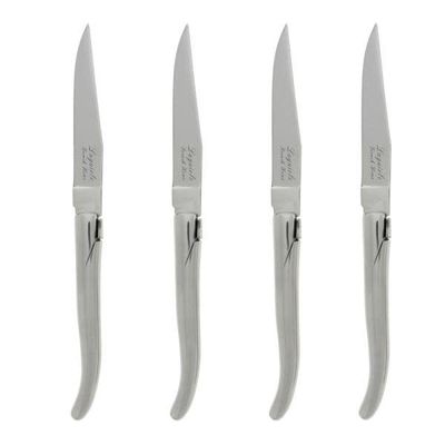 Laguiole Heavy Stainless Steel Steak Knives, set of 4