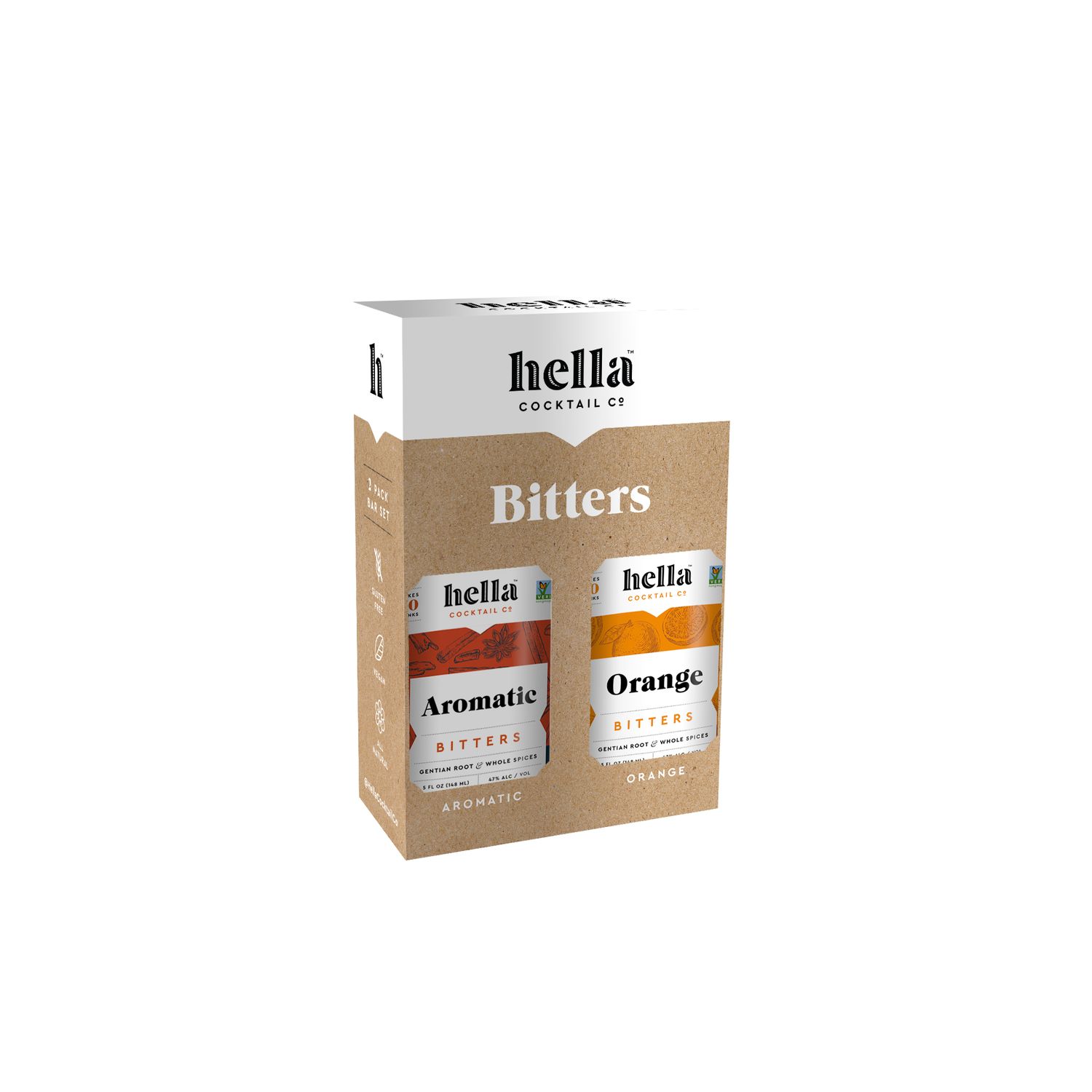 Hella Cocktail Co. 2-bottle Orange and Aromatic kit