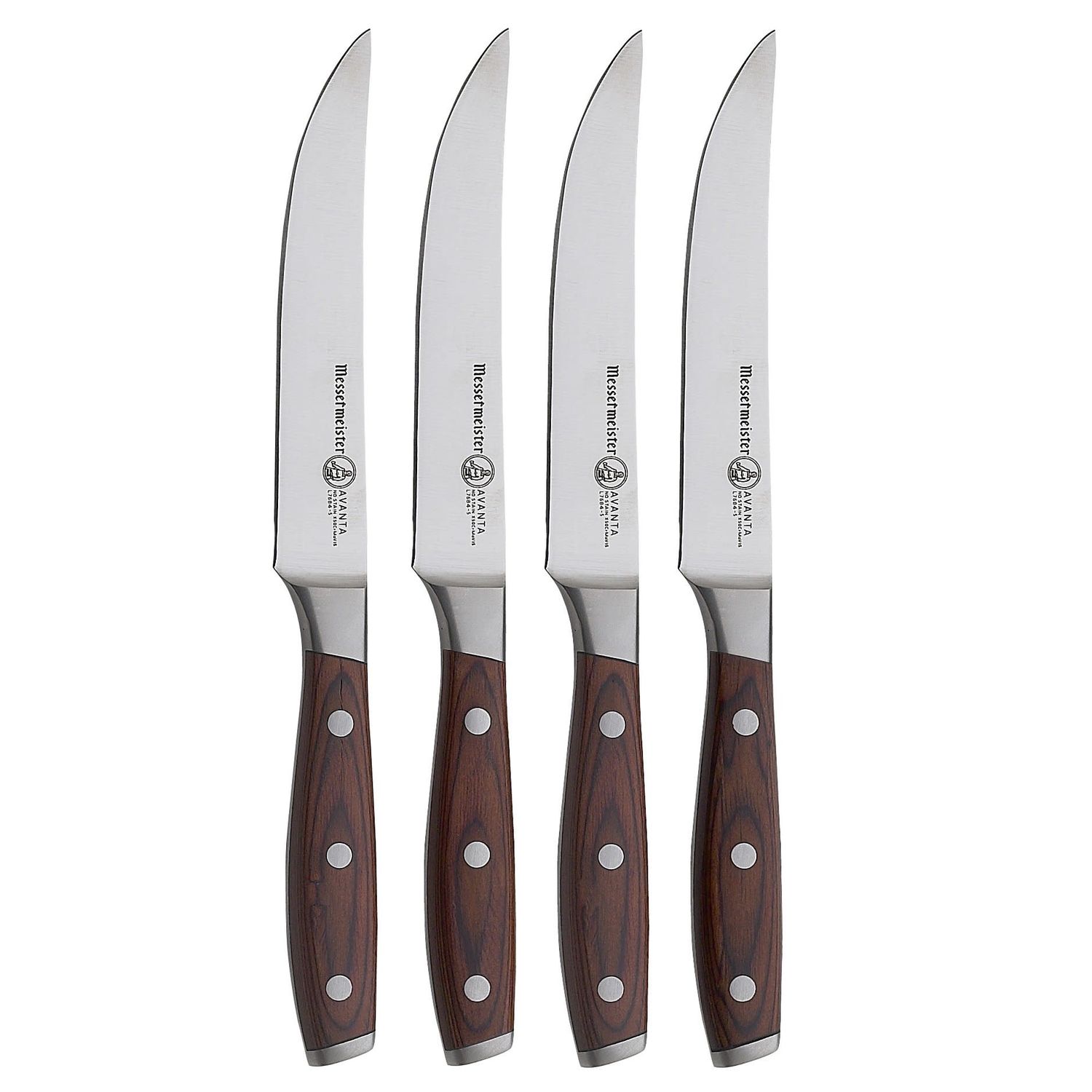 Messermeister Steak Knives w/ Pakkawood Handle, Set of 4