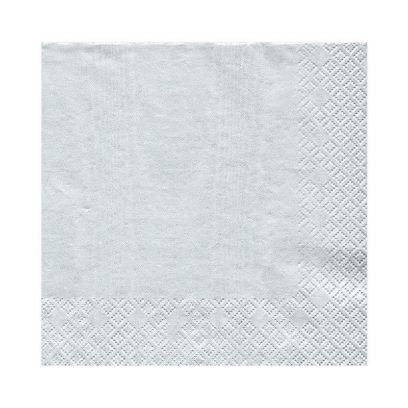 Silver Cocktail Napkin
