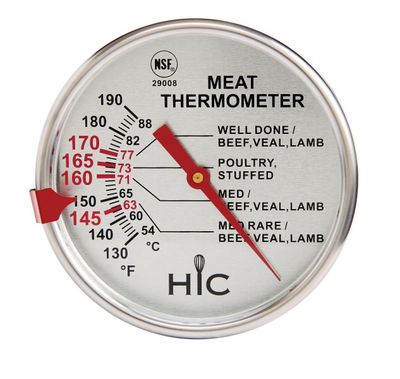 3" Dial Meat Thermometer