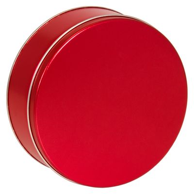 7x2.5" Sweet Red Cookie Tin, 2lb capacity