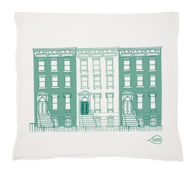Green Brownstone Dishtowel