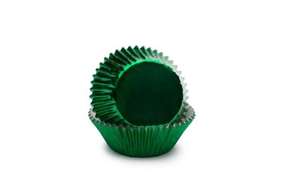 Green Foil Baking Cups