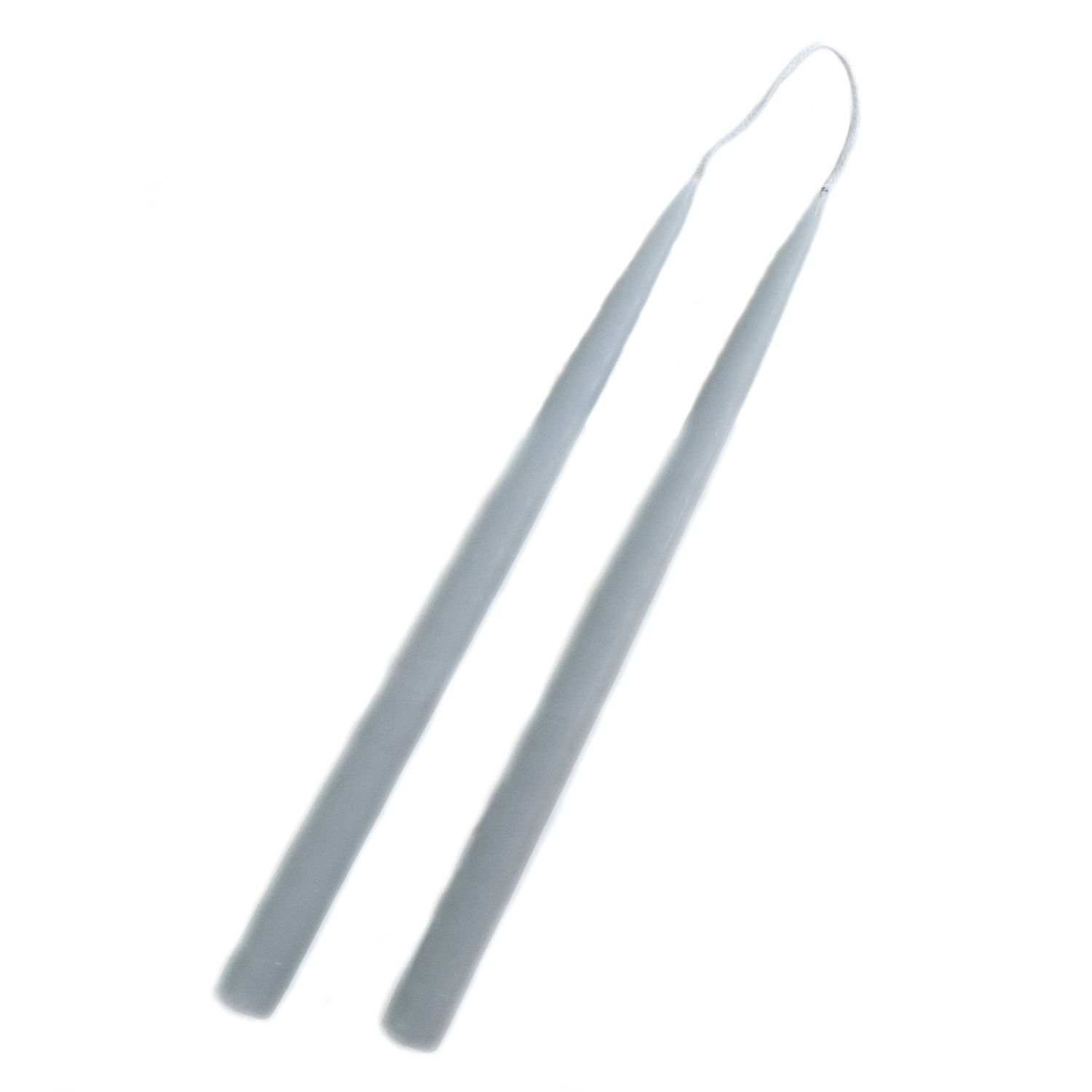 13" Pewter Candles, set of 2