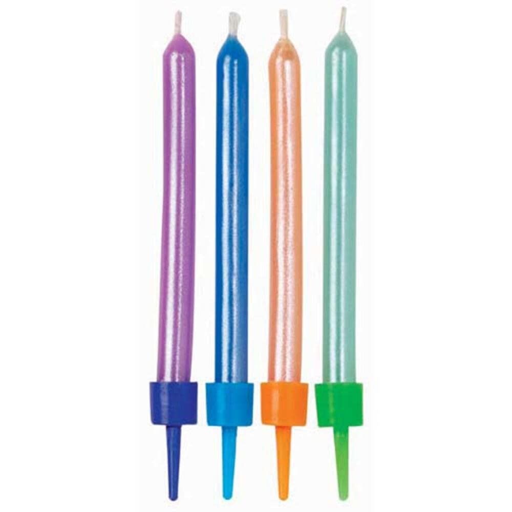Set of 10 Pearlized Birthday Candles