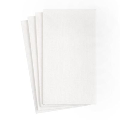 White "Linen" Paper Dinner Napkins