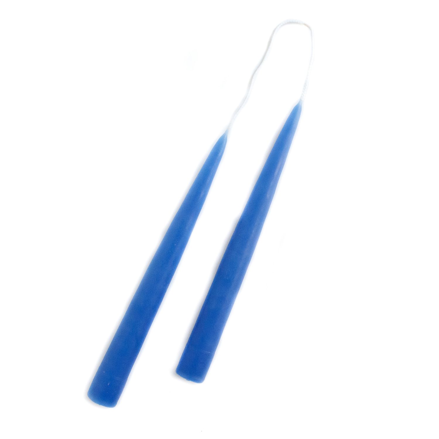 9" Periwinkle Candles, set of 2