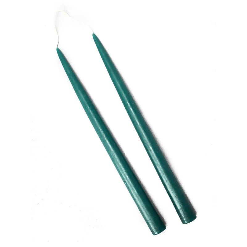 13" Antique Blue Candles, set of 2