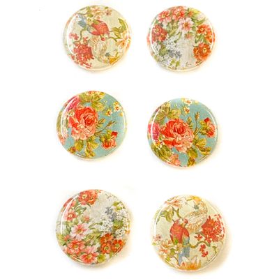 Vintage Flower Magnets