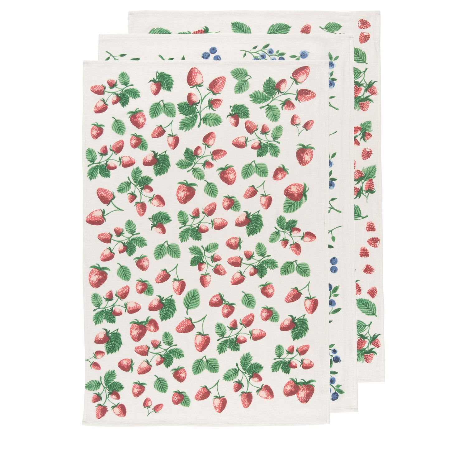 Berries Flour Sack Towels, set of 3