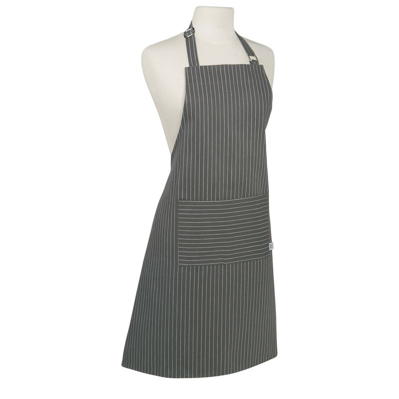 Grey Pinstripe Apron