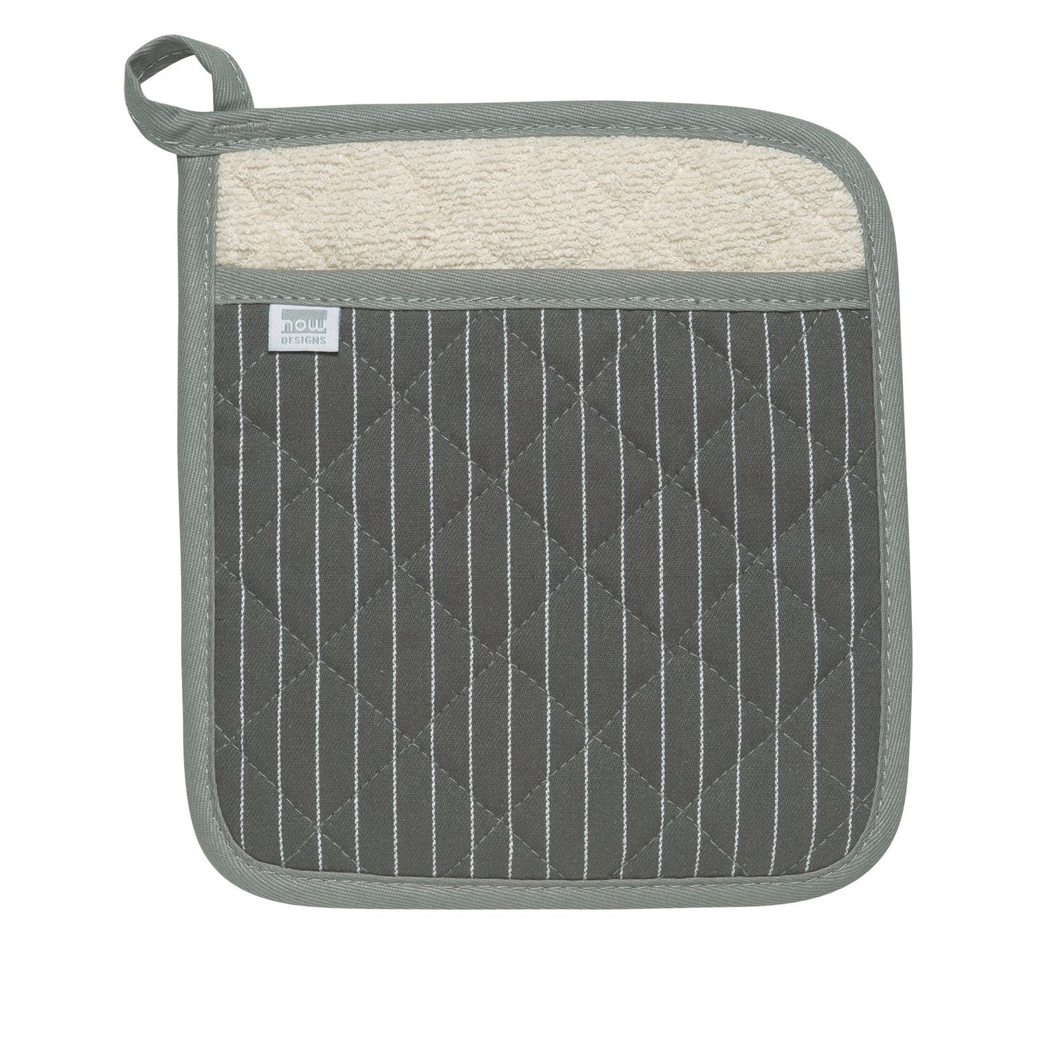 Grey Pinstripe Potholder